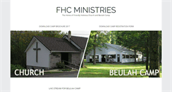 Desktop Screenshot of fhcministries.com
